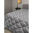 thumbnail image 2 of Paisley Down Alternative Comforter, Mediterrian Themed Design with Water Color Hand Drawn Flowers and Leaves Print, Microfiber Quilt for All Season, 5 Sizes, White and Blue, by Ambesonne, 2 of 3