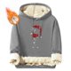 thumbnail image 1 of Sudadera con capucha para hombre, informal, a la moda, con estampado, de manga larga, con bolsillo, de poliéster, 1 of 5