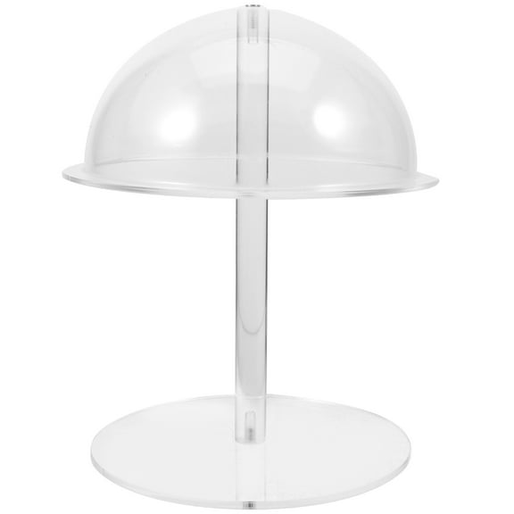 Himition Acrylic Hat Display Stand Cap Storage Display Rack Tabletop Hat Organizer With Dome