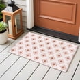 thumbnail image 5 of 2x3 Washable Entryway Rug, Classic Pink White Pattern Non-Slip Area Rug for Front Door Kitchen Bathroom, Abstract Tribal Aztec Western Indoor Floor Mat for Home Decor, 5 of 9