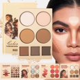 thumbnail image 1 of 24-Color Eyeshadow 5-Layer Book-Style Makeup With 67 Pro Shades All One Eyeshadow Blush HighlighterMulti-functional Beauty Beauty Makeup Book, 1 of 9
