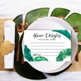 thumbnail image 3 of Koyal Wholesale Tropical Banana Leaf Wedding Advice & Well Wishes Guest Book Cards for Bride and Groom, 56 Pack, 3 of 5