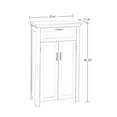 RiverRidge Home Somerset Two Door Floor with Drawer, White