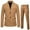 Khaki, variant on Hueook Blazers for Men Big Tall Clearance Men's Two Piece Suit Long Sleeve Business Wedding Party Jacket Vest Pants Coats for Men