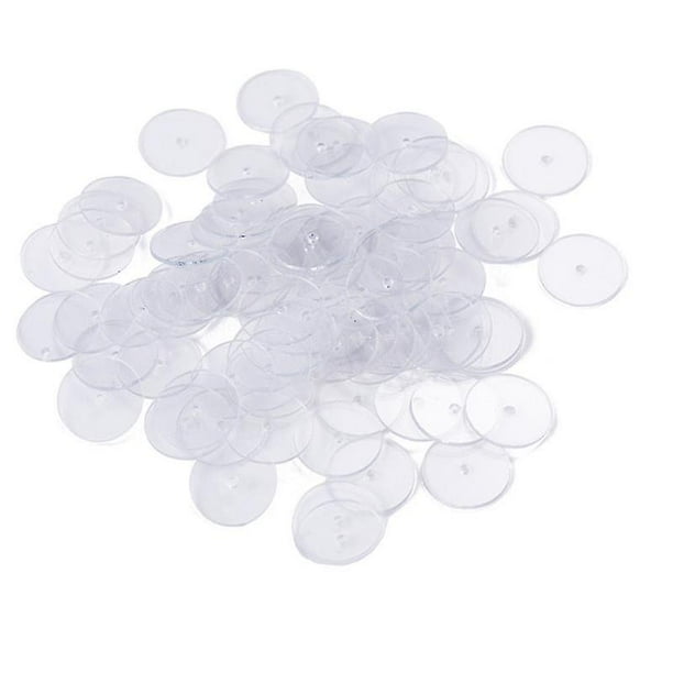 Earring disc store clear plastic