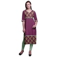 thumbnail image 1 of Bimba Kurtis Droits Imprimés pour Femmes Kurta à Panneaux Tunique d'Été, 1 of 5