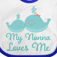thumbnail image 4 of Inktastic My Nonna Loves Me Boys or Girls Baby Bib, 4 of 4