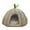 Gray, variant on Orange Cat Cave Bed Indoor Pumpkin Cat House Cat Tent with Removable Cushion Warm Washable Cave Nest Sleeping Bed Puppy House for Cats Small Dogs 16 Inch,Yellow