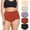 Lavender Neutral Mix, variant on Women‘s Cotton High Waisted Underwear, 5-Pack Full Coverage Briefs, Tummy Control Breathable Panties
