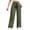 Army Green, variant on PEXLYCLU Palazzo Pants for Women, Palazzo Pants for Women Dressy, Wide Leg Pants for Women High Waisted Palazzo Pants Work Casual Flowy Tie Knot Trousers With Pockets, Army Green L