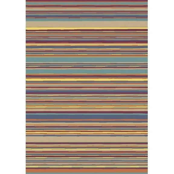 Latitude Tropics 7 ft.8 in. x 10 ft.9 in.  WearOn Nylon Machine Tufted- Cut Pile Just for Kids Rug