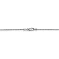 thumbnail image 4 of Real 14kt White Gold 1.25mm Round Parisian Wheat Chain; 16 inch; Lobster Clasp; for Adults and Teens; for Women and Men, 4 of 5