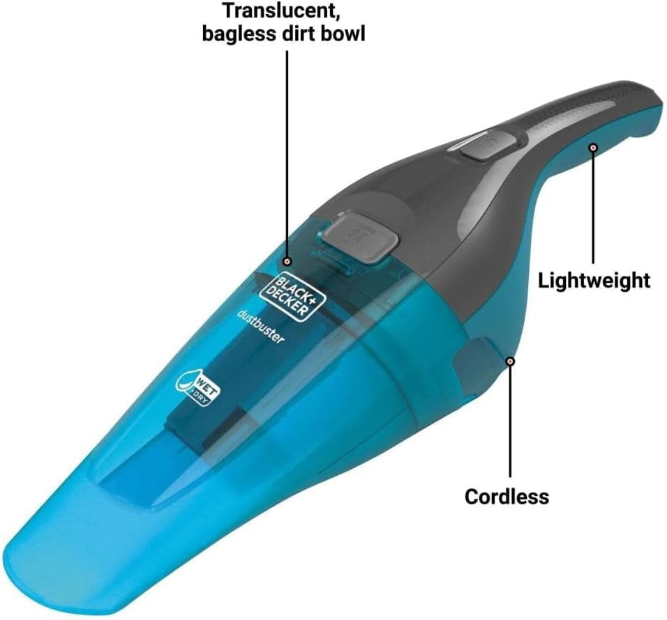 dustbuster Wet/Dry Handheld Vacuum, Cordless Hand Vac (HNVC215BW52)