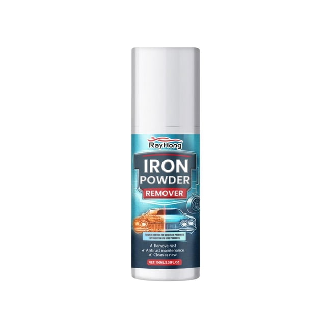 Car Rust Removal & Paint Cleaner Spray 100ml - Multi-Purpose Iron Powder Dissolver & Metal Surface Maintenance Solution