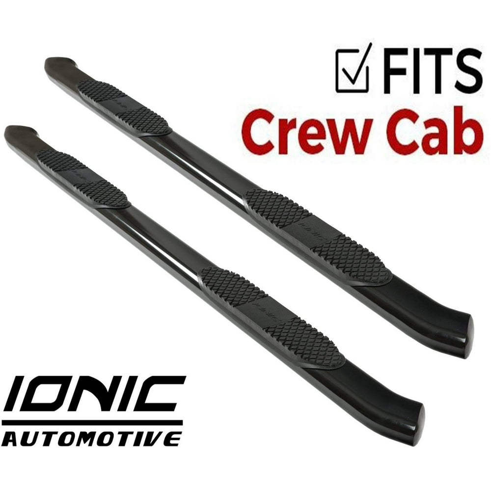 Ionic 5" Black Steel Curved Nerf Bars (fits) 20072018 Chevy Silverado