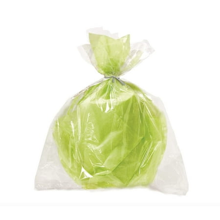 Unique Industries Green Solid Print Party Bags, 6 Count