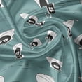 thumbnail image 5 of Ambesonne Nautical Valance Pack of 2, Cartoon Style Crab Images, 42"X12", Green Charcoal Grey, 5 of 5