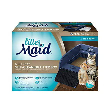 litter box cleaning self cat boxes littermaid automatic multi chewy clean walmart ramp scoop mega often should review cats