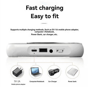 TOP! Bluetooth CD Player Portable BT Speaker LED Screen Stereo HIFI Sound Quali Built in Rechargeable Battery