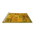 thumbnail image 2 of Ahgly Company Machine Washable Indoor Rectangle Abstract Yellow Modern Area Rugs, 8' x 10', 2 of 4