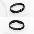 thumbnail image 4 of Personalize Stainless Steel Football Charm Leather Braided Bracelet Cremation Jewelry for Ashes Braided for Women Men, 4 of 5
