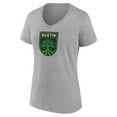 thumbnail image 2 of Women's Fanatics Steel Austin FC Logo V-Neck T-Shirt, 2 of 3