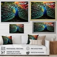 thumbnail image 4 of Designart "Blue Blue Indian Art Dancing Peacock" Indian Floater Framed Canvas Wall Art, 4 of 7