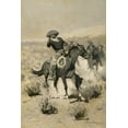 thumbnail image 2 of Remington, Frederic 23x32 Black Ornate Wood Framed with Double Matting Museum Art Print Titled - Days on the Range, 2 of 4