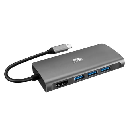 UPC: 0783750010405 | Adesso 8 in 1 USB-C Multiport Docking Station (TAA Compliant)  Black