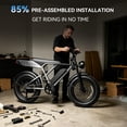 thumbnail image 4 of YareYi Electric Bike for Adults, 750W E-Mountain Bicycle with Dual suspension, 20" Fat Tire E-Bike with Speedometer, 52V 20Ah Removable Battery UL2849, 4 of 9