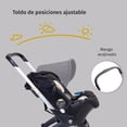 thumbnail image 2 of Carriola Para Bebé Starkids Polux Convertible Con Pañalera Negro Estrellas, 2 of 6