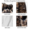 thumbnail image 4 of luoweisi Men's Beach Shorts Quick Dry Swim Trunks with Mesh Lining Animal Paw Prints 2XL, 4 of 5