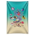 thumbnail image 1 of Coral Fish Ocean Bottom Garden Shells Diving Home Business Office Sign, 1 of 4