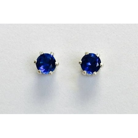 Blue Sapphire Stud Earrings Sapphire Studs Stud Earrings Dainty Stud Earrings Small Stud Earrings Tiny Stud Earrings Minimalist Earrings