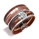 thumbnail image 3 of Pulseras de cuero con diseño de árbol de la vida para mujeres y niñas, pulseras de múltiples capas, pulseras con hebilla magnética, regalos de cumpleaños, día de la madre, 3 of 4