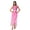 Hot Pink, variant on Aislor Women's Arabian Princess Belly Dance Costume Gem Decor Shiny Tulle Overlay Jumpsuit for Party Hot Pink L