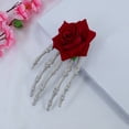 thumbnail image 4 of Isvgxsz Clearance Halloween Hand Bone Shape Hair Clip, Skeleton Claws Skull Hand Hair Barrette, Alloy Skull Hand Hairpin, Zombie Punk Rock Horror Hair Accessories for Women Girls, 4 of 6