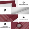 thumbnail image 6 of Red Striped Outdoor Rug for Patio/Deck/Porch, Non-Slip Large Area Rug 6 x 9 Ft, Vintage Stripes Ombre Indoor Outdoor Rugs Washable Area Rugs, Reversible Camping Rug Carpet Runner, 6 of 8