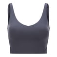 thumbnail image 6 of Tank Top for Women Round Neck Backless Summer Casual Tank Top Basic Womens Cami Dark Gray L, 6 of 6