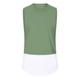 thumbnail image 5 of zfhfof Mens Workout Tank Tops Lightweight Sleeveless Running Gym Muscle Shirts Color Block Summer Tee Top, 5 of 5
