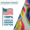 thumbnail image 6 of Double Cotton Hammock with Solid Pine Arc Stand  - Tropical (8ft)  (FSC Certified), 6 of 7