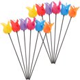 thumbnail image 3 of 12Pcs Tulip Shaped Decorative Windmills Ornaments Random Color, 3 of 9