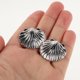thumbnail image 3 of RENACLIPY 1Par Aretes Statement Plateados Con De Mar Y Concha Ideales Para Eventos Y, 3 of 6