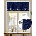 thumbnail image 7 of Golf Clubs Golf Bal Valances for Windows Classic Sport Dark Blue Background Valance Rod Pocket Light Filtering Short Window Treatments Curtains for Kitchen Bathroom Living Room Bedroom, 42 x 18 Inch, 7 of 7