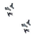 thumbnail image 4 of kurtrusly 2 Pieces Metal Remote Control Car Steering Part Replacement Upgrading Odorless Toy Parts Component Accessories Silver Grey 2Set, 4 of 6