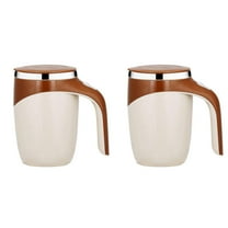 Mfigree Self Stirring Mug Rechargeable Automatic Electric Coffee Mug Rotating Cute Mixing Cup, Lightweight Tasse to Stir /Kitchen/Travel/Home Coffee/Tea/Hot Chocolate/Milk 450 Ml/15oz