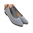 thumbnail image 3 of Innerwin Women Loafers Slip On Flats Pointy Toe Anti-Slip Pumps Party 2128 Gray Gray 9, 3 of 4