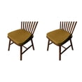 thumbnail image 3 of Cateissary Cojines de silla con forma de pezuña de caballo transpirable - Tela de lino de estilo chino para sentarse cómodamente, que es No.7 - No.7- Café Ligero 2Conjunto, 3 of 6