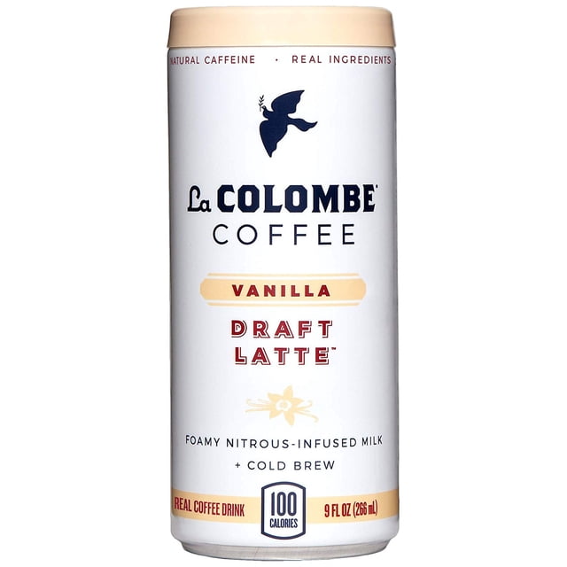 La Colombe Vanilla Draft Latte - 9 Fluid Ounce - Cold-Pressed Espresso and Frothed Milk + Vanilla - Made with Real Ingredients - Grab and Go Coffee