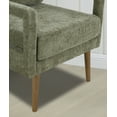 thumbnail image 3 of Accent Chair, Armchair with Chenille Armrest & Soft Cushion, Accent Chairs for Bedroom,Apartment,Studio,Office,Waiting Room, Green, 3 of 7